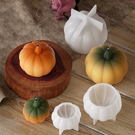 Halloween Pumpkin DIY Silicone Candle Molds, for Candle Making