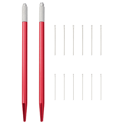 2 наборы 2 стили, держатели для волос для кукол, набор инструментов, включить крючок для вязания, игла, аксессуары для инструментов для кукол, с 1 набором инструментов для пересадки волос куклам из нержавеющей стали