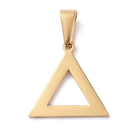 304 Stainless Steel Pendants, Triangle