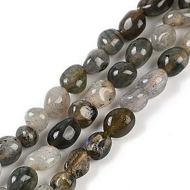 Natural Labradorite Beads Strands, Nuggets, Tumbled Stone