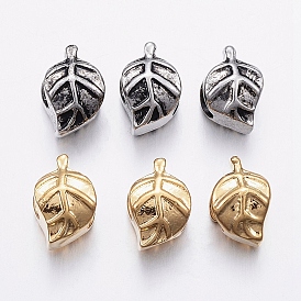 304 из нержавеющей стали европейские шарики, бусины с большим отверстием, лист