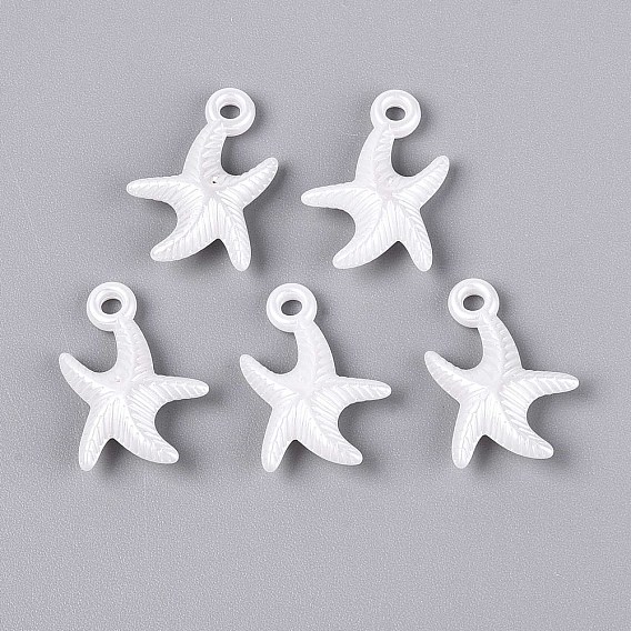 Абс пластмассовые жемчужные подвески, морская звезда