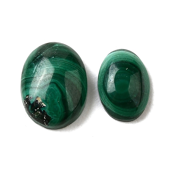 Природные кабошон малахита, овальные