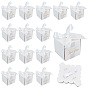 Square Paper Wedding Candy Storage Boxes with Ribbon