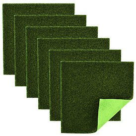 6шт. квадратная ткань искусственный мох, микросцена садовое украшение, аксессуары для реквизита для фотосъемки