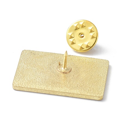 Fashion Tarot Card Enamel Pin, Alloy Brooch, Golden