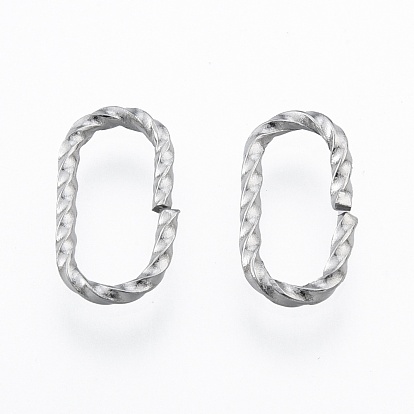 304 Stainless Steel Linking Ring, Quick Link Connectors, Twisted Oval