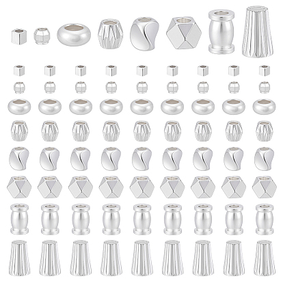 80 шт. 8 стили латунные бусины-проставки, долговечный, разнообразные