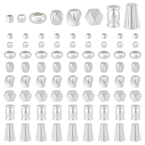 80 шт. 8 стили латунные бусины-проставки, долговечный, разнообразные