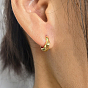 925 Sterling Silver Twist Hoop Earrings, with S925 Stamp