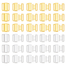 60 шт 2 цвета цинковый сплав бикини клипсы, запасная часть застежки бюстгальтера, нижнее белье с застежкой спереди