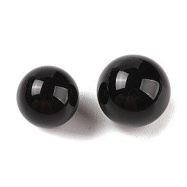 Natural Obsidian No Hole Sphere Beads, Round