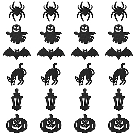 30 шт. 6 стили, шерстяной фетр, тыква, фонарь из тыквы, праздничные украшения, тематические украшения для хэллоуина, для декоративного дерева, баннер, гирлянда