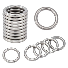 25 шт. соединительных колец из нержавеющей стали, круглые кольца, не тускнеет