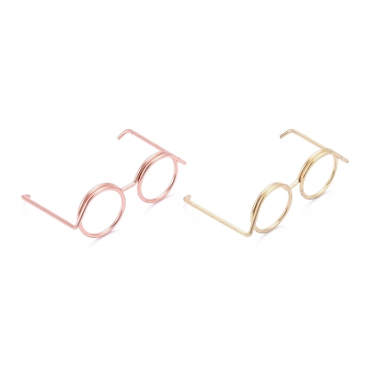 Glasses Iron Paperclips, Cute Paper Clips, Funny Bookmark Marking Clips