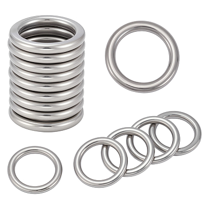 25 шт. соединительных колец из нержавеющей стали, круглые кольца, не тускнеет