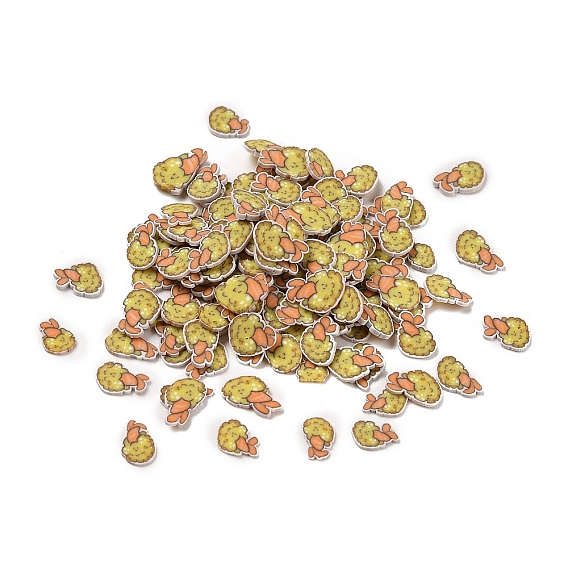 Handmade Polymer Clay Cabochons, Polymer Clay Slices for Resin Crafts & DIY Projects, Sushi