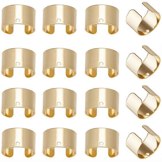 60 piezas 304 hallazgos de acero inoxidable para aretes, con agujero