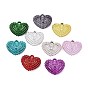 Подвески из гальванического непрозрачного акрила, сердце прелести