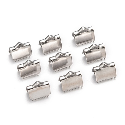 304 Stainless Steel Ribbon Crimp Ends