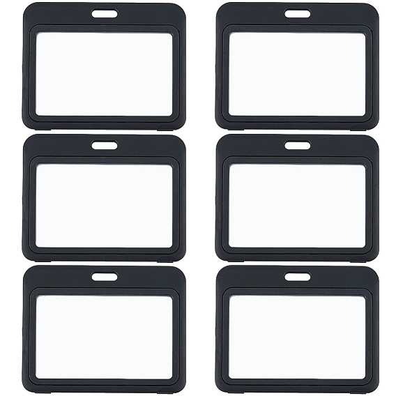 6шт. акриловые держатели для именных карточек, прямоугольные