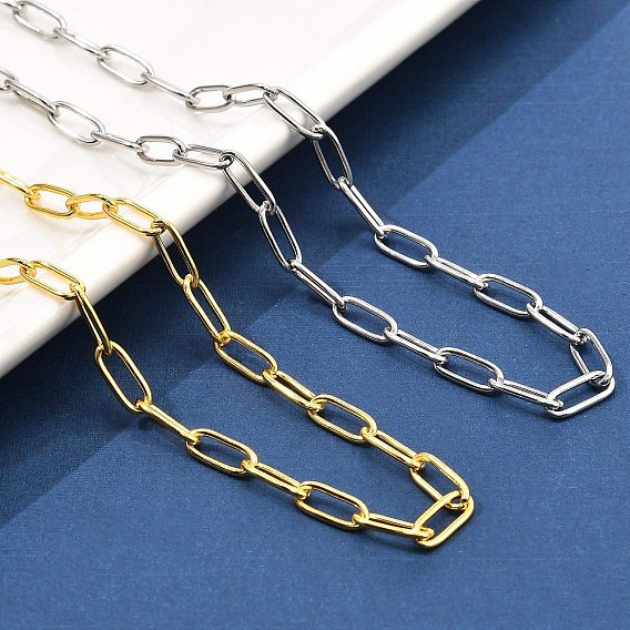 304 ожерелья из нержавеющей стали в виде цепочек-скрепок для женщин и мужчин