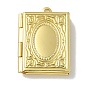 Подвески латуни медальон, фоторамка-очарование, долговечный, без свинца и без кадмия, книга