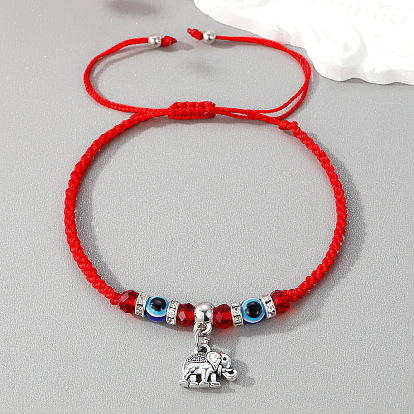 U-shaped Owl Charm Bracelet with Flower Pendant for Women and Girls