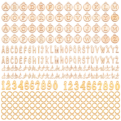 Буквы от a до z и цифры 0~9 сплавные подвески, с кольца прыжок железа