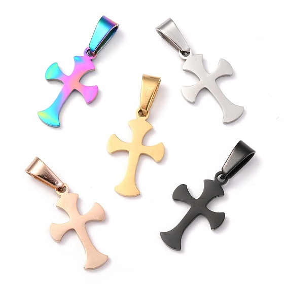 Ионное покрытие (ip) 304 подвески из нержавеющей стали, крестик