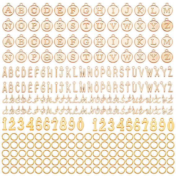 Буквы от a до z и цифры 0~9 сплавные подвески, с кольца прыжок железа