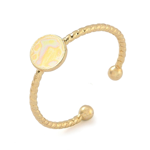 Латунные компоненты манжеты кольца, латунная фурнитура платформы для кольца, плоско-круглые