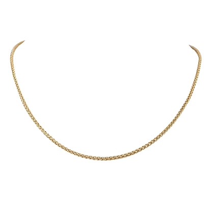 2.5мм 304 ожерелья из нержавеющей стали с цепочкой из пшеницы