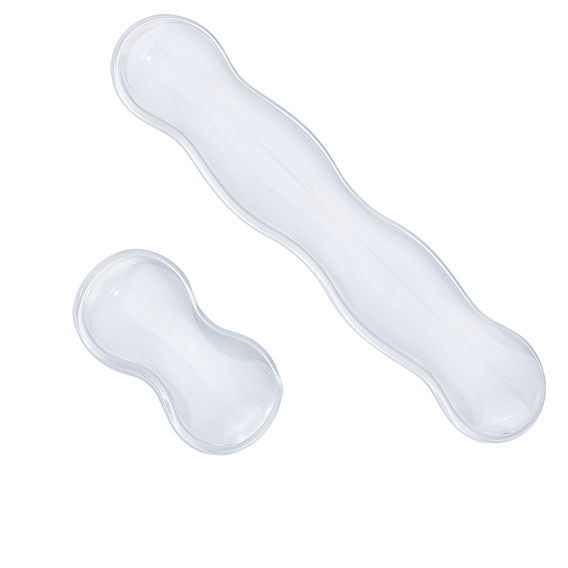 2шт. 2 варианты силиконовой подставки для запястий под клавиатуру