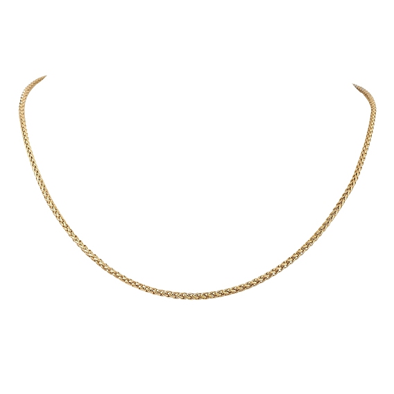 2.5мм 304 ожерелья из нержавеющей стали с цепочкой из пшеницы