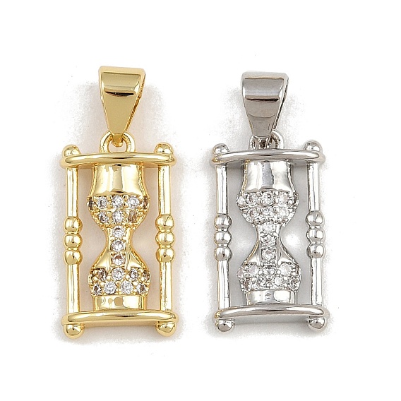 Латунные микропаве прозрачные подвески с фианитом, воронка, стойки покрытие, долговечный, без свинца и без кадмия
