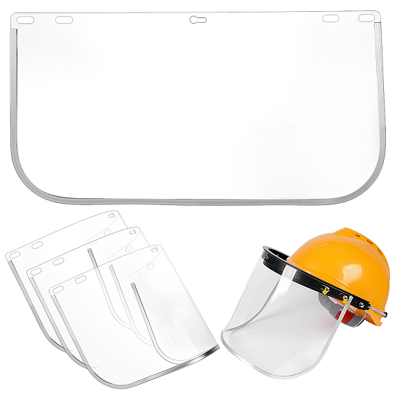 Защитный щиток для лица из поликарбоната, прямоугольные