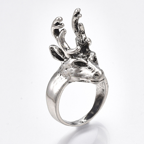 Alloy Wide Band Rings, Chunky Rings, Deer