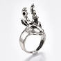 Alloy Wide Band Rings, Chunky Rings, Deer