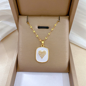 Luxury Heart-shaped Necklace for Banquet and Wedding - Elegant and Versatile.
