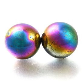 Synthetic Magnetic Hematite Sphere Beads, No Hole, Round