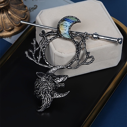 Легированные Палочки для Волос, аксессуары для волос для женщин и девочек, луна