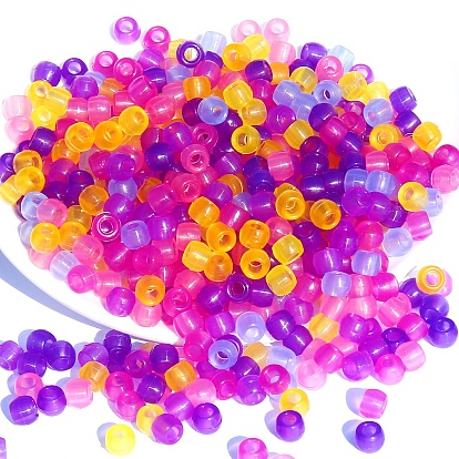 Luminous Acrylic Beads, Glow in the Dark, for DIY Jewelry Accessories, Column