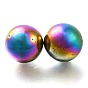 Синтетические магнитные гематитовые бусины-сферы, без отверстия , круглые