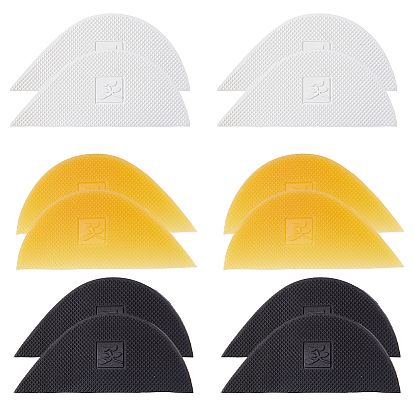 12шт. 3 цвета, синтетическая резина, противоскользящая подошва, наклейки, нижние ручки обуви