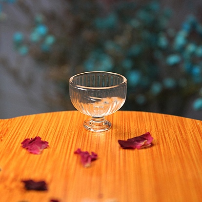 Glass Miniature Goblet Ornaments, Micro Landscape Garden Dollhouse Accessories, Pretending Prop Decorations