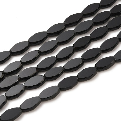 Normal Glass Beads Strands, Faceted, Oval