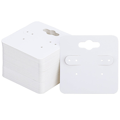 200карточки для демонстрации бумажных сережек, квадратный