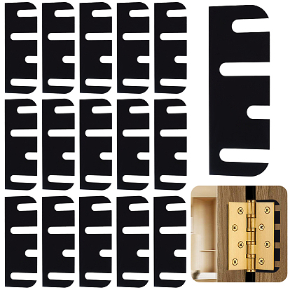 16Pcs PVC Door Hinge Shims, Hinge Spacer for Repair for Cabinets Door
