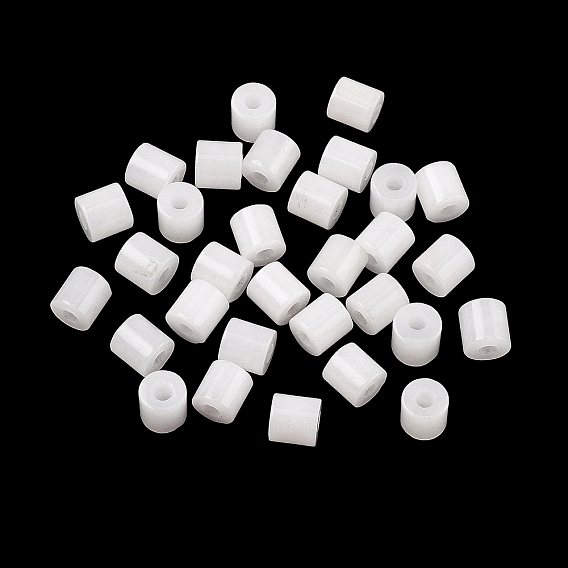 Натуральный белый нефритовые четки, колонка